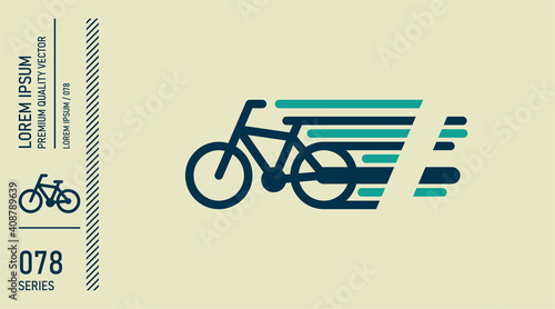 Bicycle. Bike icon vector. Cycling concept logo.
