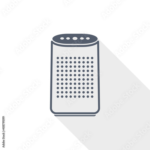 Air purifier flat design vector icon