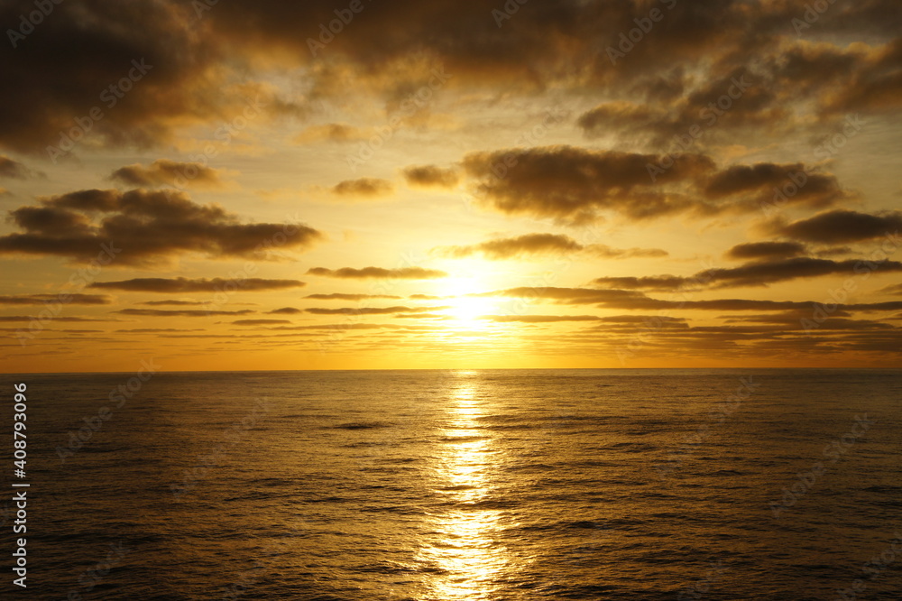 sunset over the sea sunset over the sea