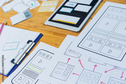 Web designer, creative planning, application development, user experience concept outline.