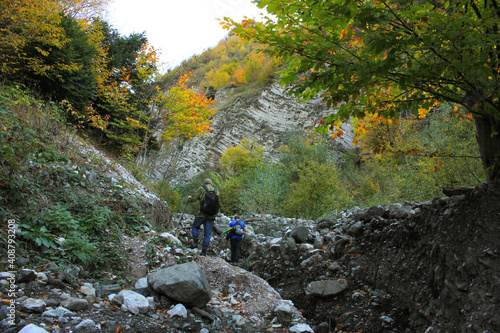 A beautiful gorge in the mountains.