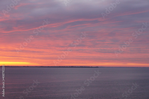 sunset over the sea © Vitalii