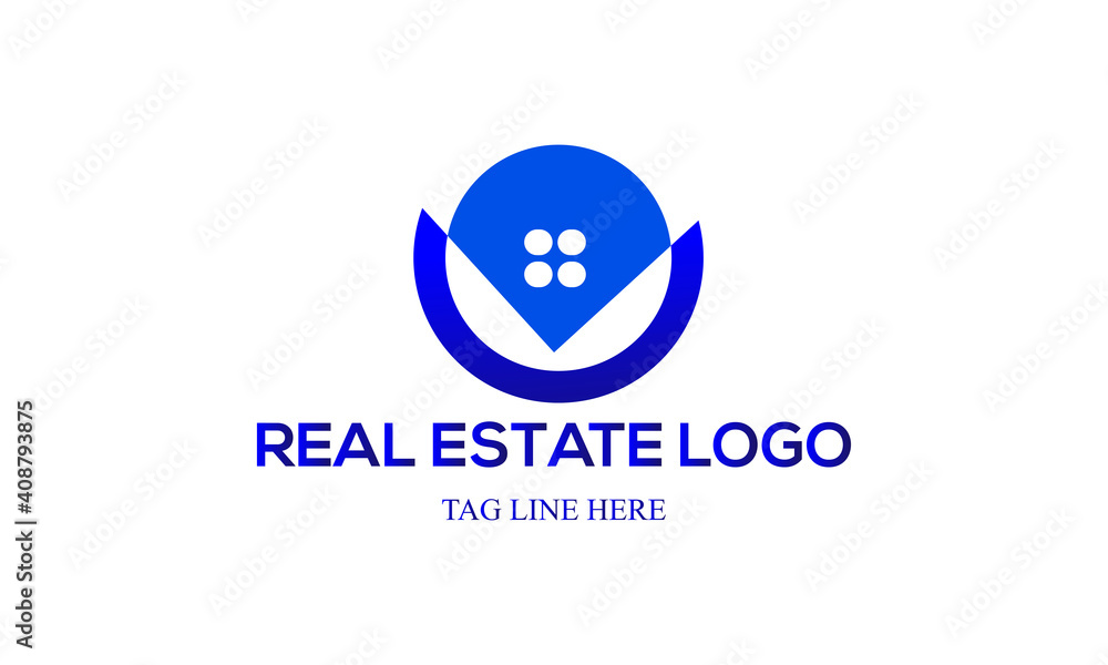 real state logo design home logo company.