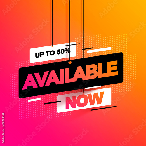 Vector Illustrator Hanging Sign Available Now