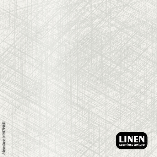 Abstract seamless pattern. Natural cloth texture. Grey woven linen texture background. Organic fibre close up weave fabric for surface material