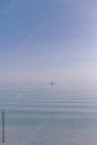 Clear and blue sea with a soft horizon © alexbutko_com