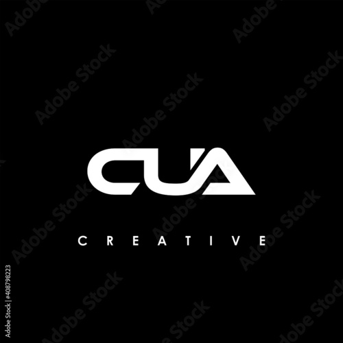 CUA Letter Initial Logo Design Template Vector Illustration