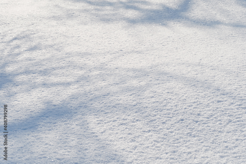 Freshly fallen snow outdoors in nature. Freshly fallen snow outdoors in nature.