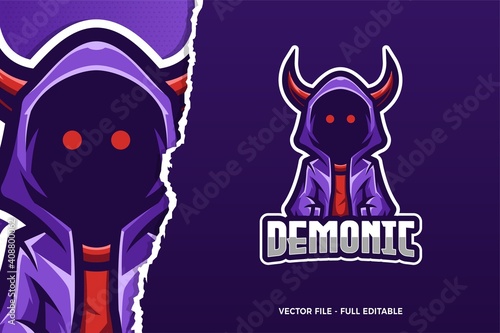Demonic E-sport Logo Template