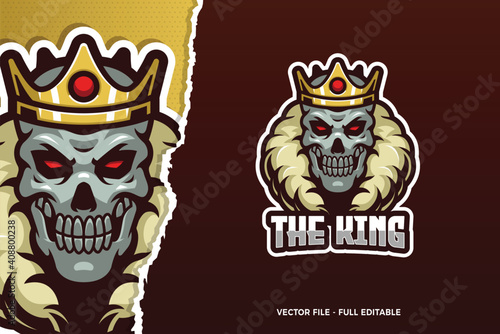 The Skull King E-sport Logo Template