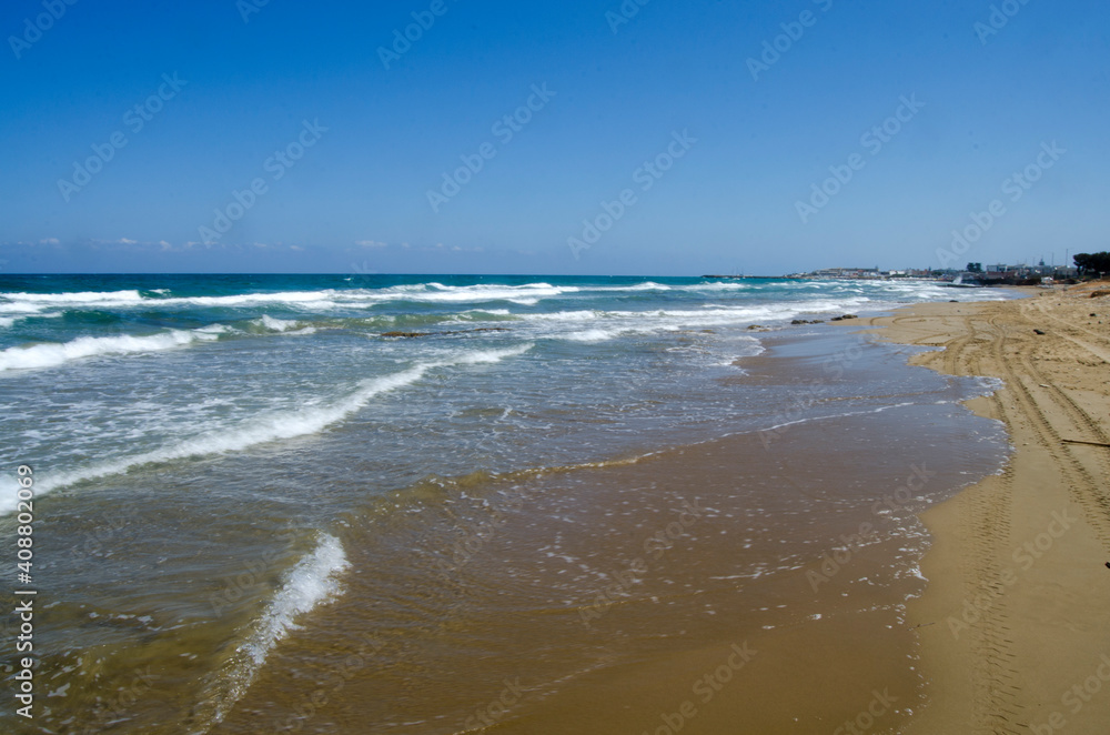 sand beach and sea in Crete sand beach and sea in Crete