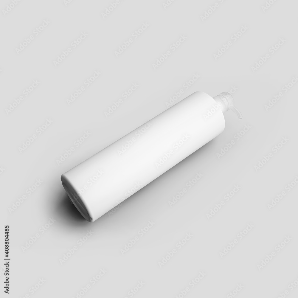 Plastic jar template with dispenser for cream, lotion, antiseptic, white bottle isolated on background. Plastic jar template with dispenser for cream, lotion, antiseptic, white bottle isolated on background.