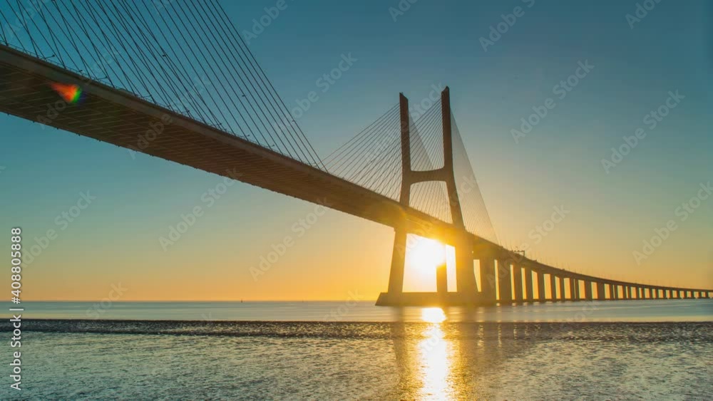 The Vasco De Gama Bridge, Lisbon, Portugal