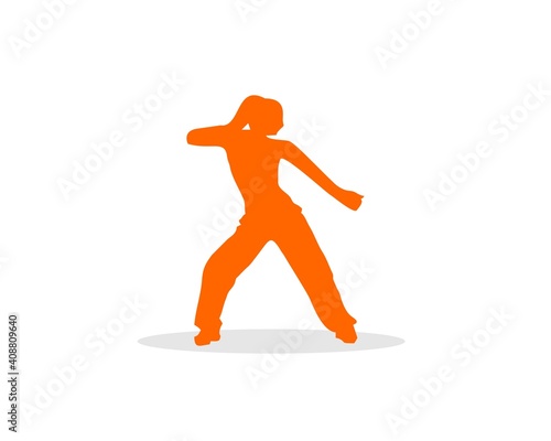 modern dance silhouette