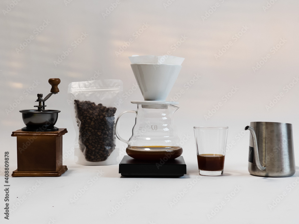 coffee grinder and coffee beans coffee grinder and coffee beans