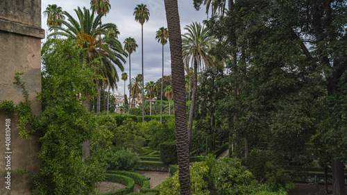 The vast gardens of the Royal Alcazar photo