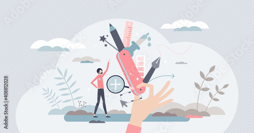 Product or brand design style from business value aspect tiny person concept