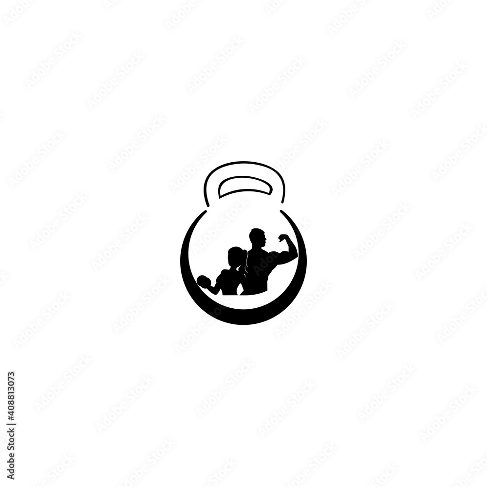 Obraz premium Fitness Gym logo. gym sports logo Creative design, Vector.