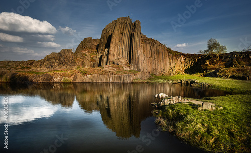 vulcanic rock formation by the water