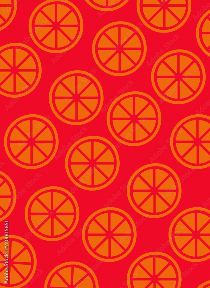 background with oranges and lemons