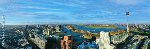 Bild auf Leinwand Medienhafen in Düsseldorf, Deutschland