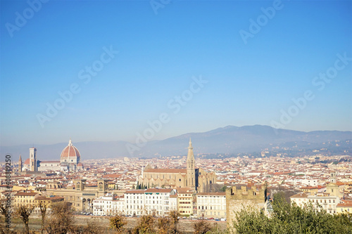 The view from Michelangelo Square or Piazzale Michelangelo - ミケランジェロ広場 から フィレンツェの眺め イタリア © Eric Akashi