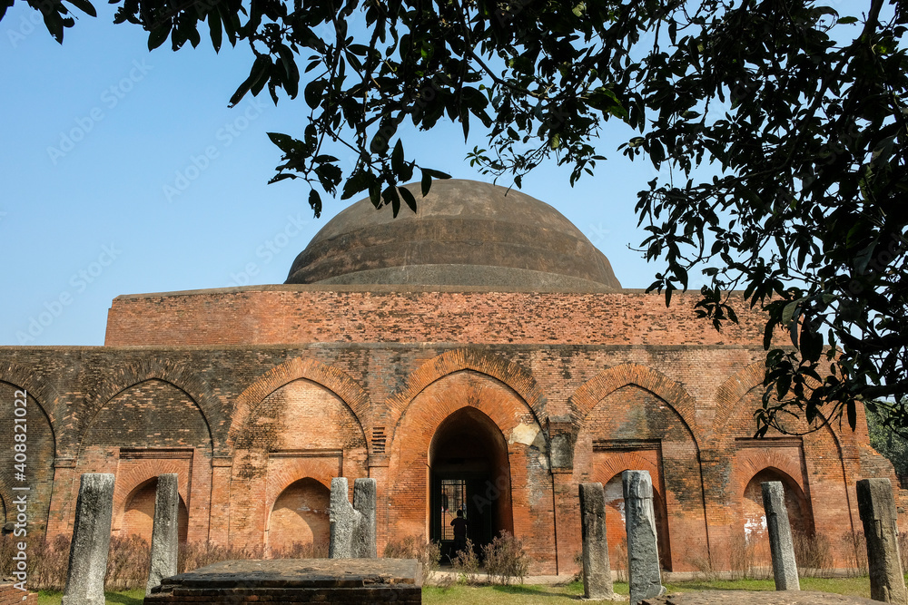 Chika Masjid are the ruins of a small mosque that was the capital of the Muslim Nawabs of Bengal in the 13th to 16th centuries in Gaur, West Bengal, India.