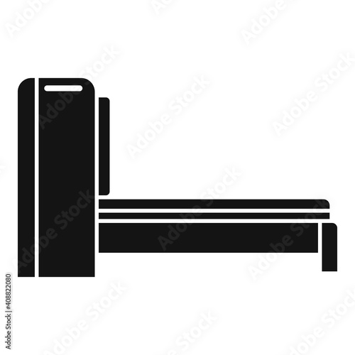 Magnetic resonance imaging equipment icon. Simple illustration of magnetic resonance imaging equipment vector icon for web design isolated on white background