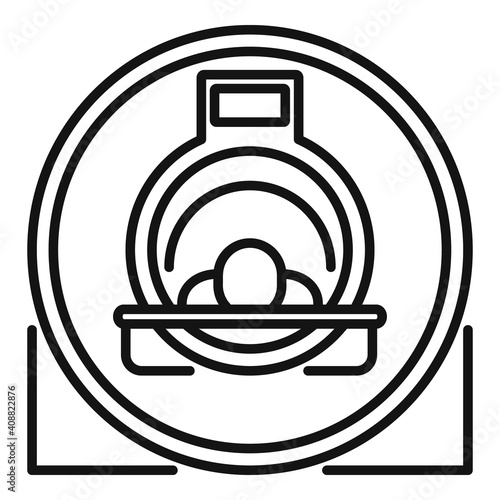 Man resonance imaging diagnostic icon. Outline man resonance imaging diagnostic vector icon for web design isolated on white background