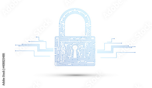 icona, lucchetto, sicurezza, dati, informatica