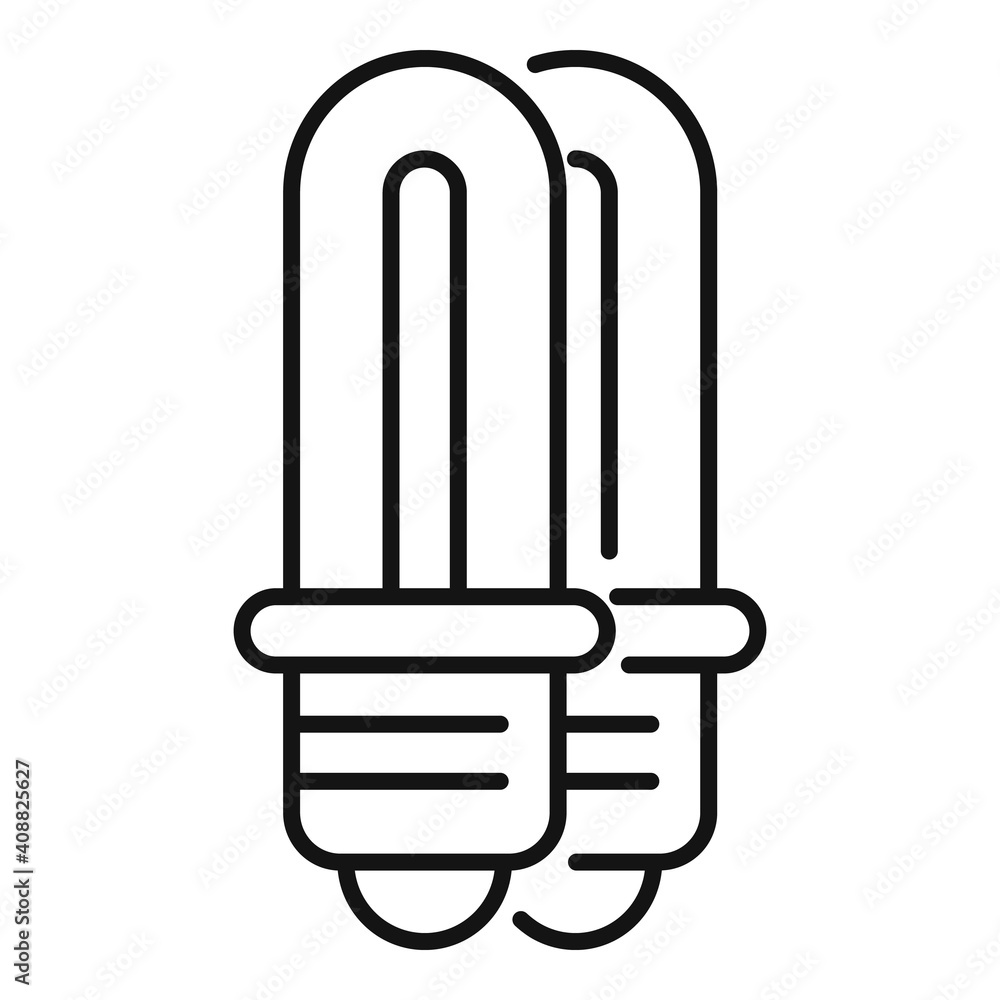 Eco led bulb icon. Outline eco led bulb vector icon for web design isolated on white background Eco led bulb icon. Outline eco led bulb vector icon for web design isolated on white background