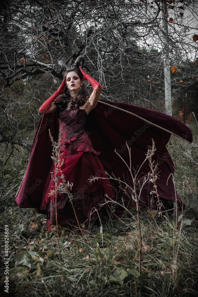Dark fairy in the forest Dark fairy in the forest