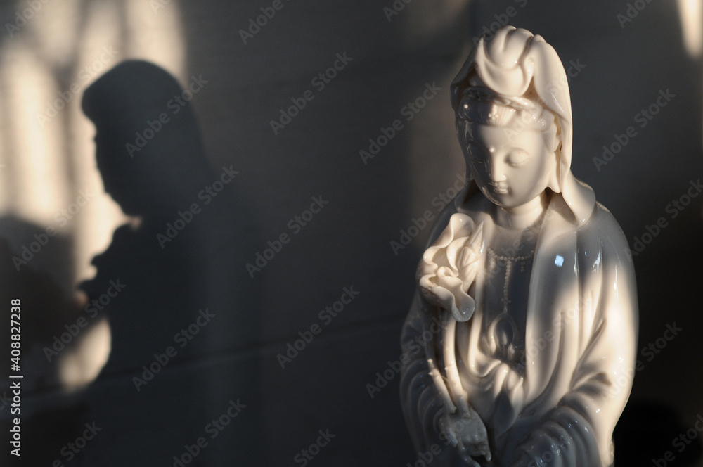 Guanyin statue in the temple