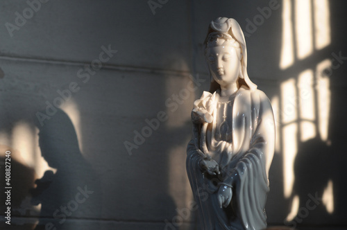 Guanyin statue in the temple