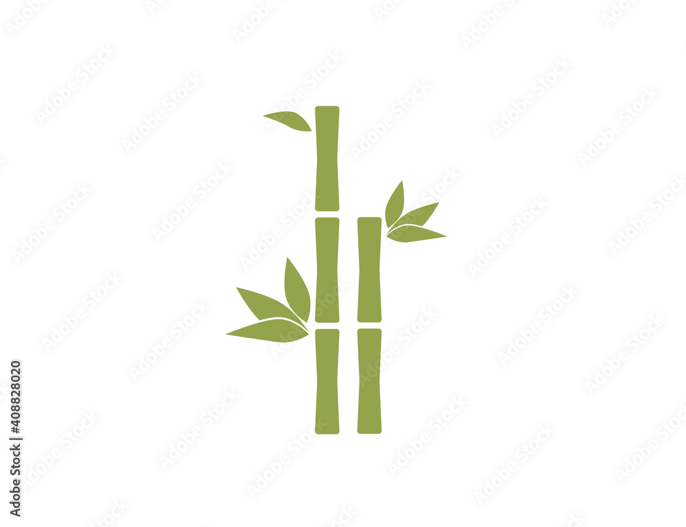 Flat vector icon of bamboo. Nature Flat vector icon of bamboo. Nature
