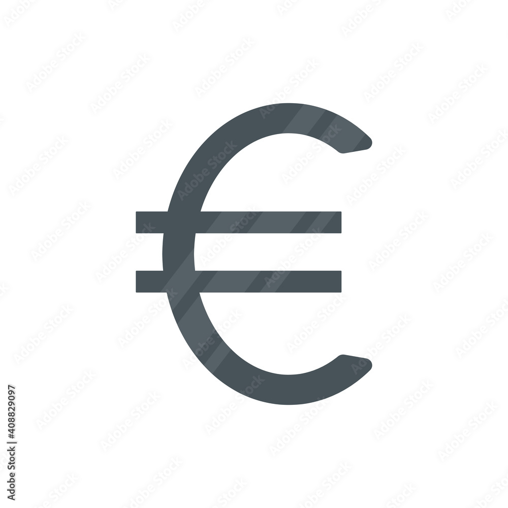 Euro icon. Money black symbol. Europe cash sign. Vector illustartion isolated on white Euro icon. Money black symbol. Europe cash sign. Vector illustartion isolated on white