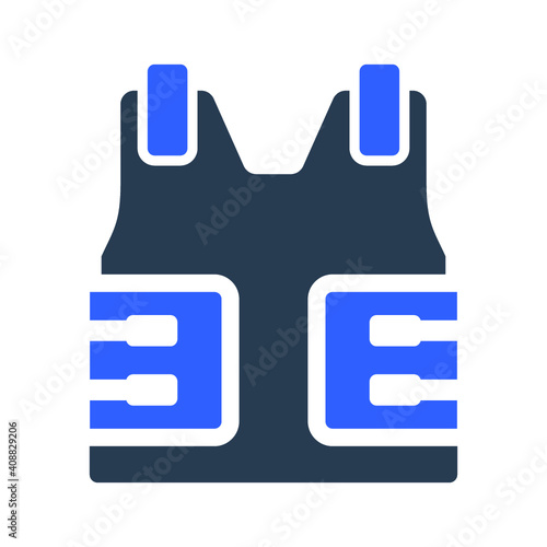 Bulletproof vest icon