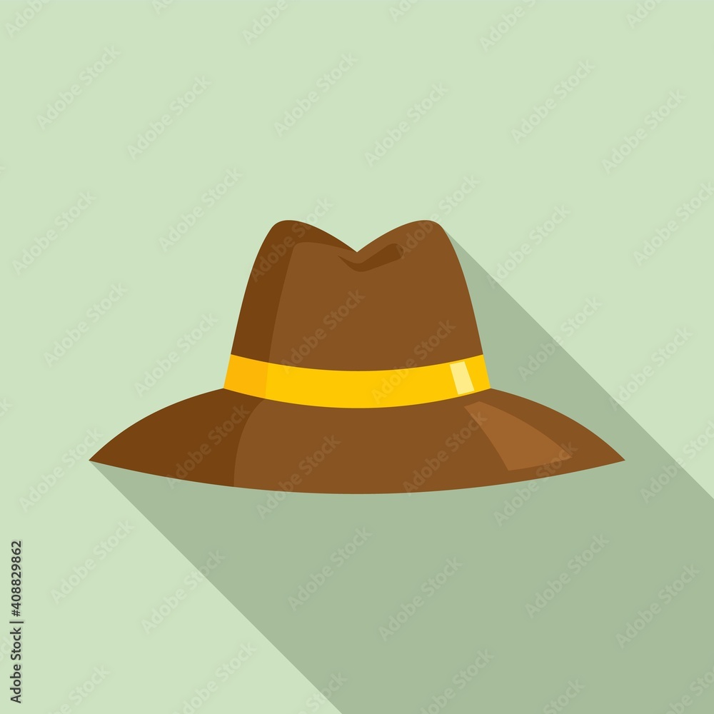 Investigator hat icon. Flat illustration of investigator hat vector icon for web design Investigator hat icon. Flat illustration of investigator hat vector icon for web design
