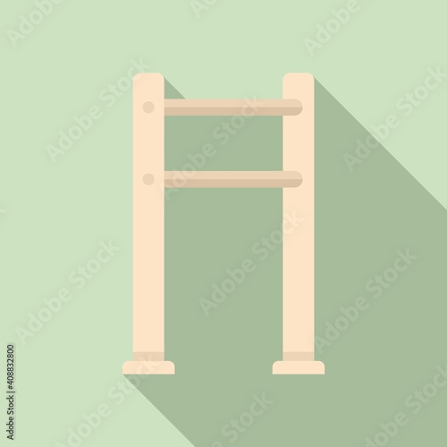 Dog barrier icon. Flat illustration of dog barrier vector icon for web design