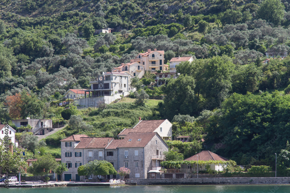 Montenegro Bay of Kotor view from the yacht Montenegro Bay of Kotor view from the yacht