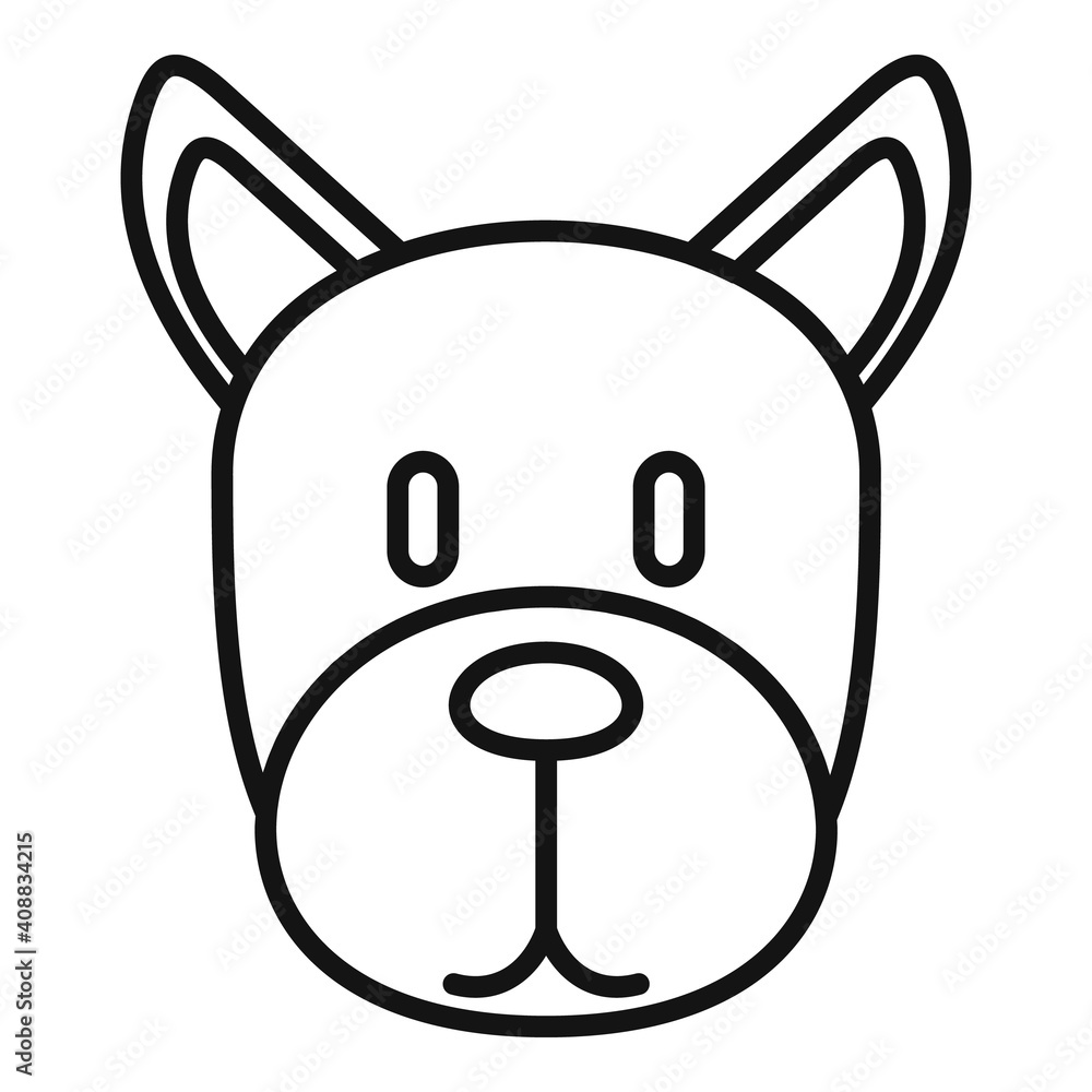 Dog home puppy icon. Outline dog home puppy vector icon for web design isolated on white background Dog home puppy icon. Outline dog home puppy vector icon for web design isolated on white background