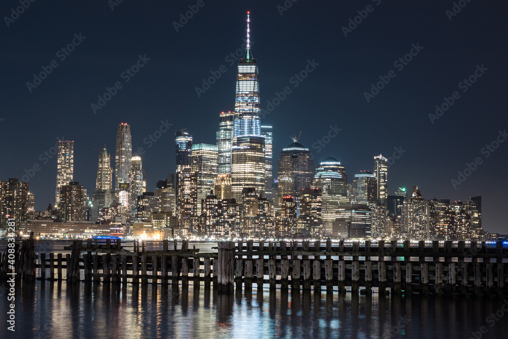Manhattan view at night - New York, 2018