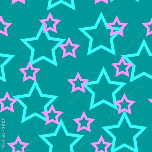 Stars seamless pattern