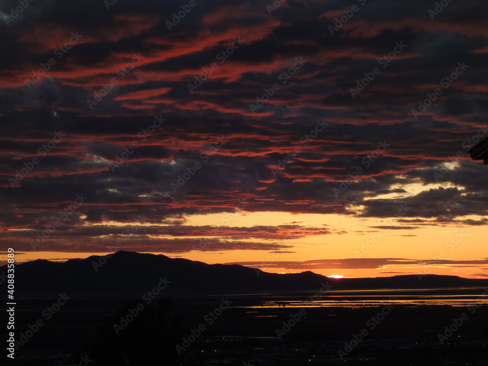 Obraz premium Antelope Island Cloud Fire