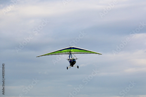 Canvas-taulu Ultralight airplane after take off