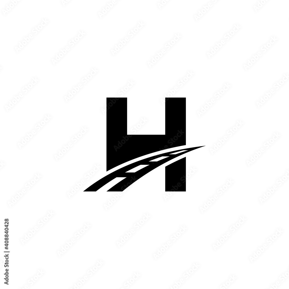 H letter Street logo vector H letter Street logo vector