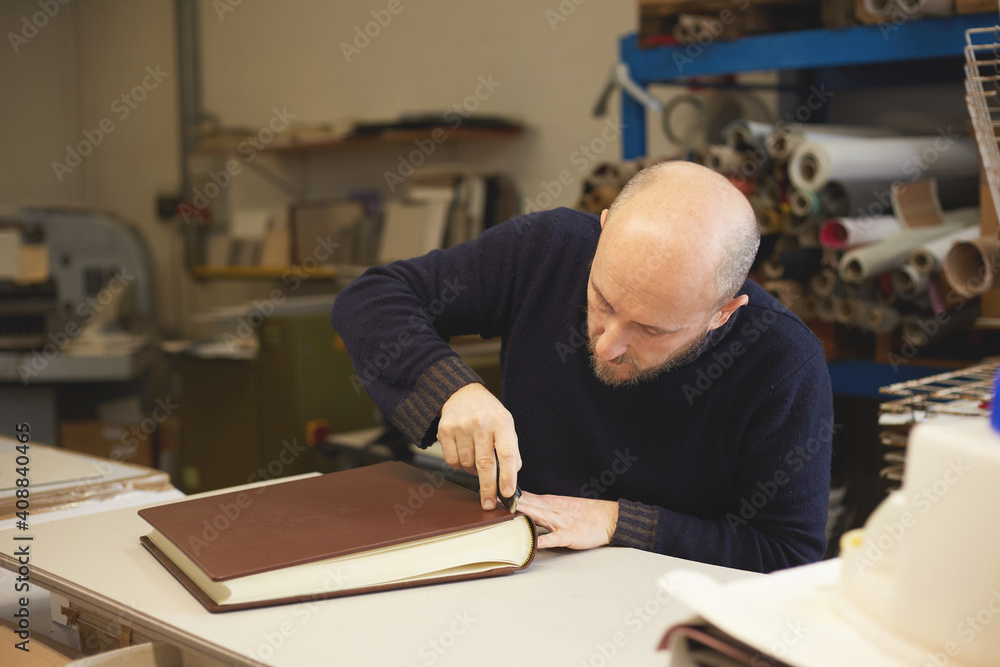 book binder make a leather cover book binder make a leather cover