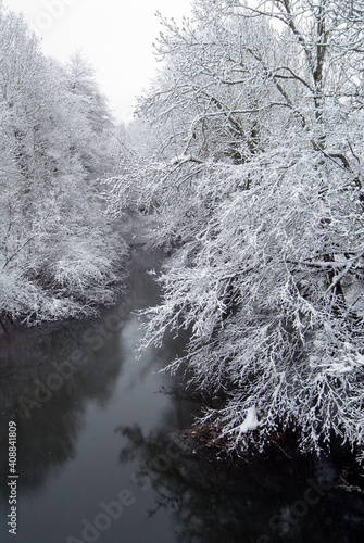 Snowy landscape of the Baya...