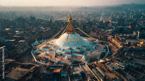 Bodhnath Stupa in Nepal photo
