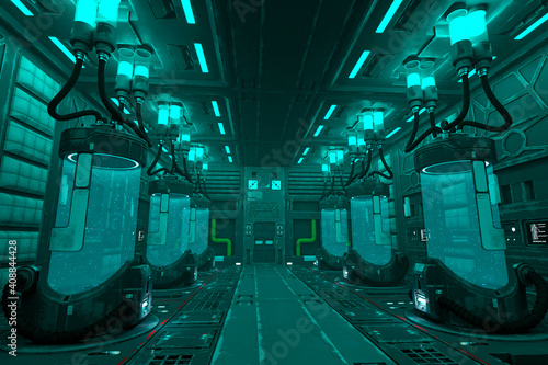 clone space room corridor scene photo